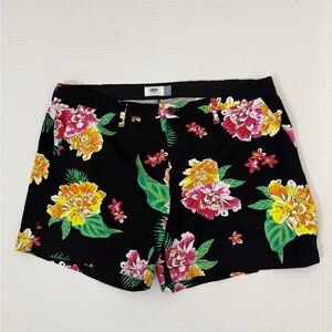 Old Navy size 14. Black Floral Women's Shorts